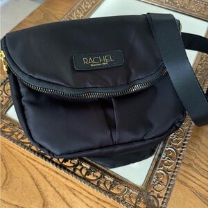 Rachel Roy black crossbody fold over bag